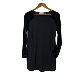 Soft Surroundings Black Velvet Long Sleeve Tunic – Size XS | Black
